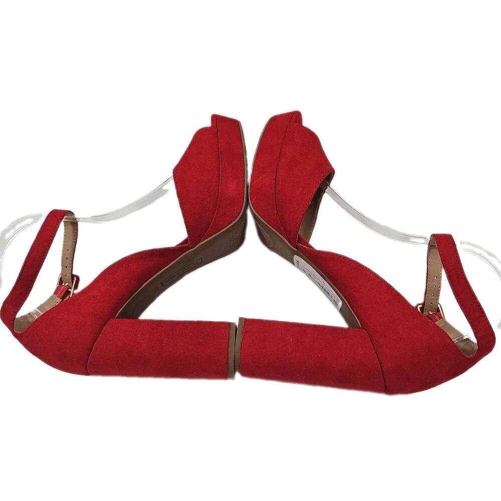 Sun + Stone High Block Platform Heels Size 10M Shoes Open Toe Ankle Strap NWOB - Picture 6 of 14